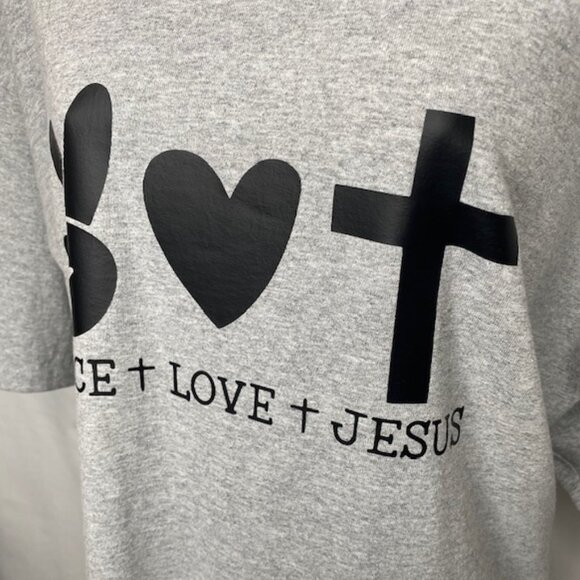 Elle Peace+Love+Jesus Short Sleeve Tee - Picture 3 of 6